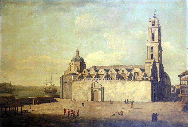 Dominic Serres The Cathedral at Havana, August-September 1762 oil painting picture